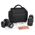 Best Small Black 2l Designer Men's Women's Waterproof Sling Crossbody Nylon Dslr Camera Bag with Wide Strap