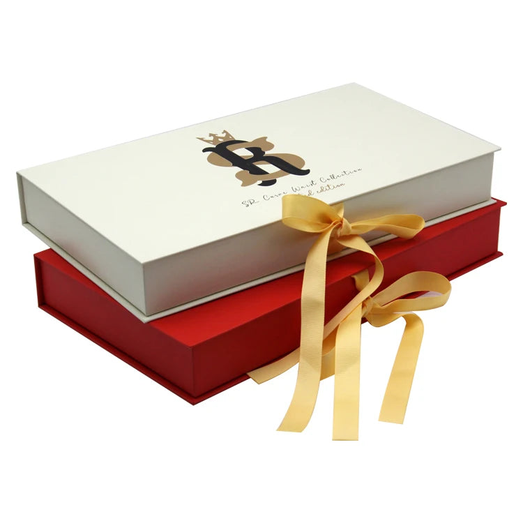 Custom Luxury Keepsake Magnetic Hamper Beauty Sponge Packaging Gift Box Hot Stamping Logo Good Price for Socks Embossing