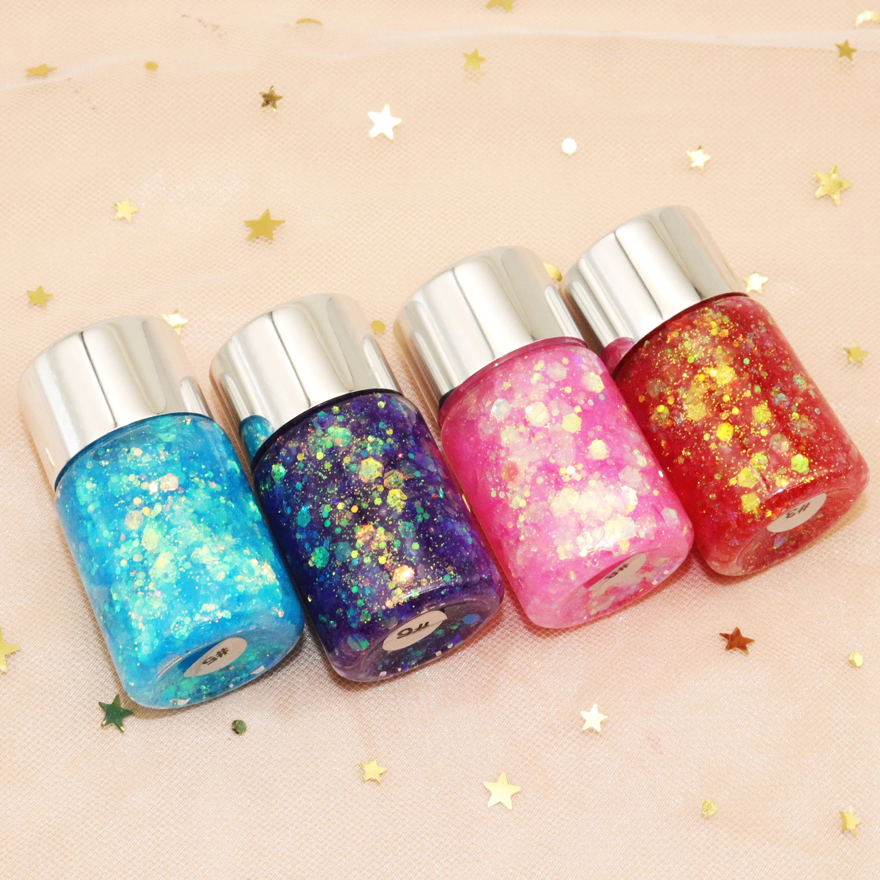 Factory Wholesale No logo Shiny Cream Eyeshadow Private Label Glitter Gel Eyeshadow Makeup