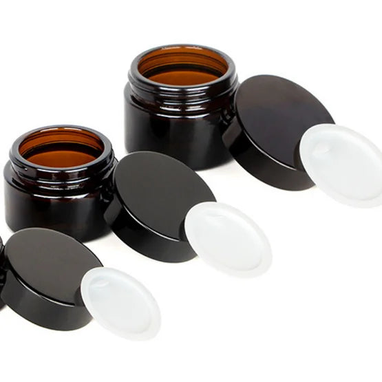 Cosmetic Jar 5g 10g 15g 30g 50g 100g Clear Frost Glass Cream Jar with Screw Cap