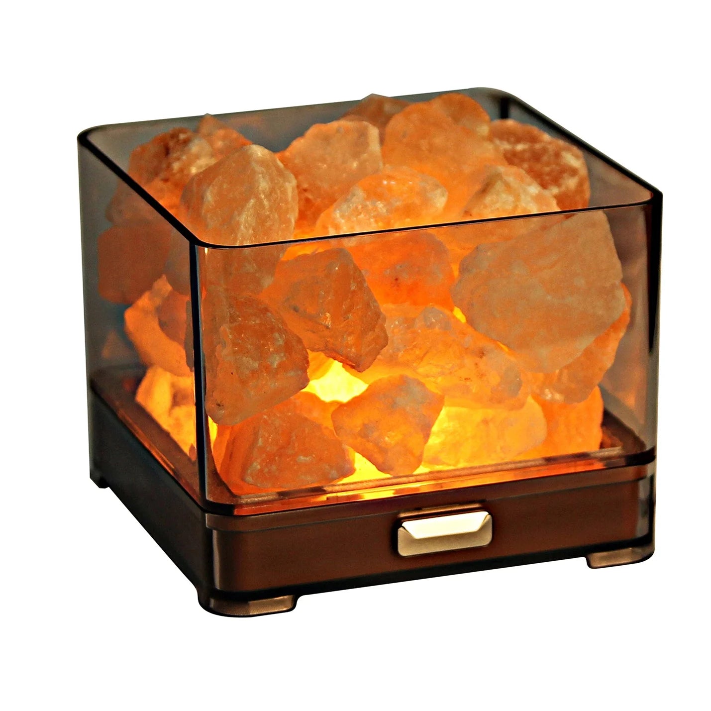 Crystal Natural Stress Relief Spa Yoga Room Ambient Light Himalayan Rock Smart Dimming Heating LED Aroma Oil Rock Salt Lamp