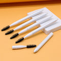 Eye Brush with Cover for Travel Eye Brow Eyelash Mascara Brushes Wands Applicator Portable Cosmetic Brushes