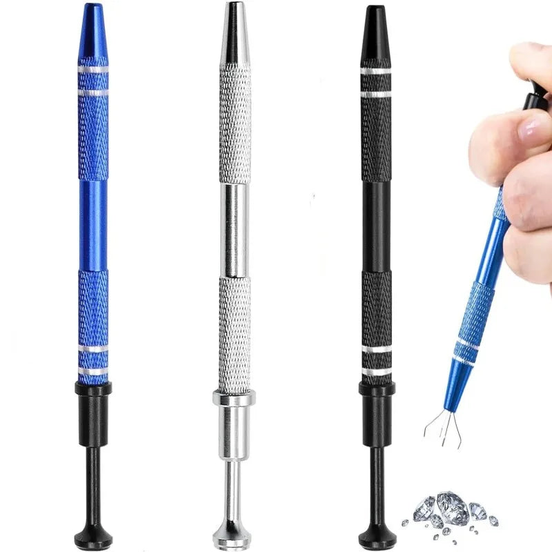 Jeweler's Pick up Tool Stainless Steel Piercing Ball Grabber Tool Pearl Grabber Pick up Tool With 4 Prongs