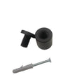 Professional Manufacture Aluminum Fasteners Dia25x25mm Matt Black Sign Standoffs Fixings for Indoor or Outdoor Signage