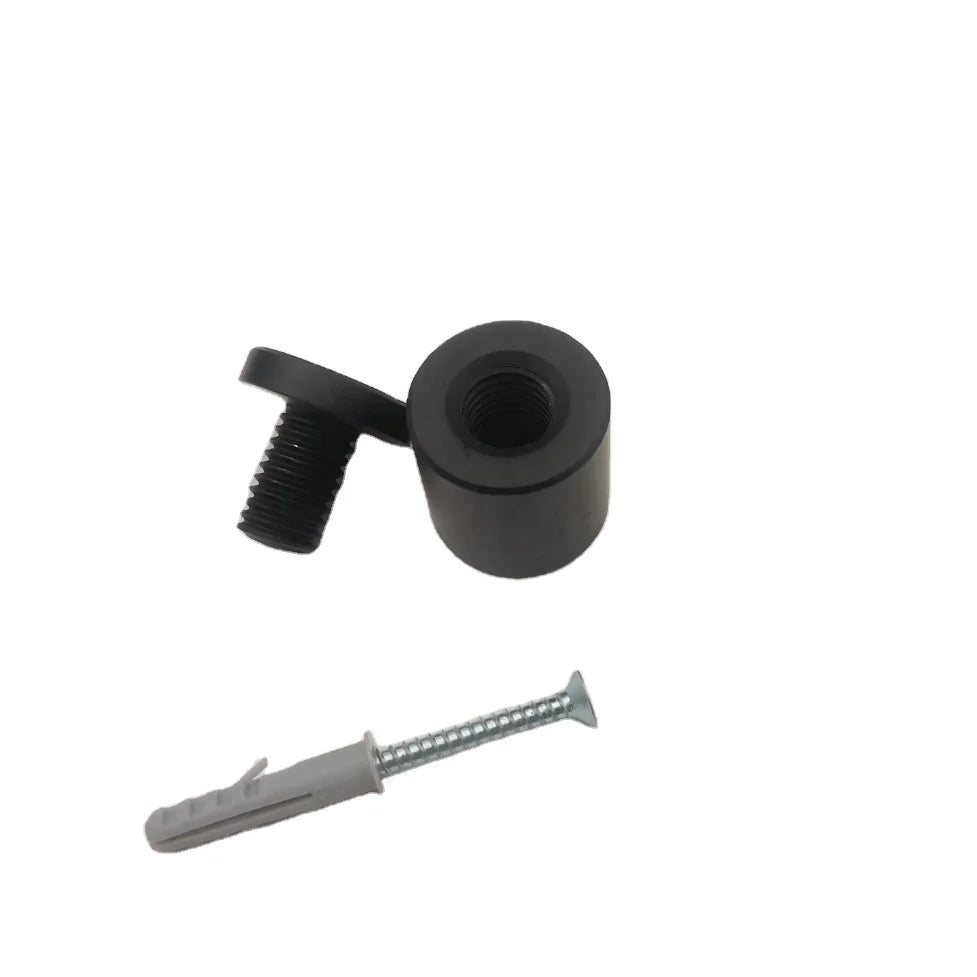 Professional Manufacture Aluminum Fasteners Dia25x25mm Matt Black Sign Standoffs Fixings for Indoor or Outdoor Signage
