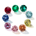 Wholesale Round Lab Grown Gemstone  1ct 2ct VVS Colorful Lab Created Grown Sapphire Loose Gemstone