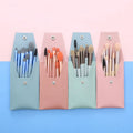 8pcs Mini Makeup Brush Set Morandi Portable Macaron Makeup Brush Eye Shadow Brush with Soft Hair