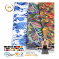 Custom ECO Friendly Printed Nylon Fastening Hook Loop Fuzzing Fabric UBL Fabric Wholesale Elastic Printed Fabric