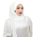 Cheap Wholesale Polyester Chiffon Hijab Foulard Islamic Instant Epingle Women Modern Matching Undercap with Zipper Four Seasons