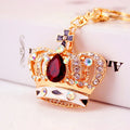 Cross Crown Princess Diamond Rhinestone Keychain Purse Key Rings Bling Pendant Korean Keychains for Ladies