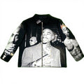 Custom Spring Winter Street Hip Hop Zipper Jacket Hand-sewn Woven Tapestry Zip up Jackets for Men