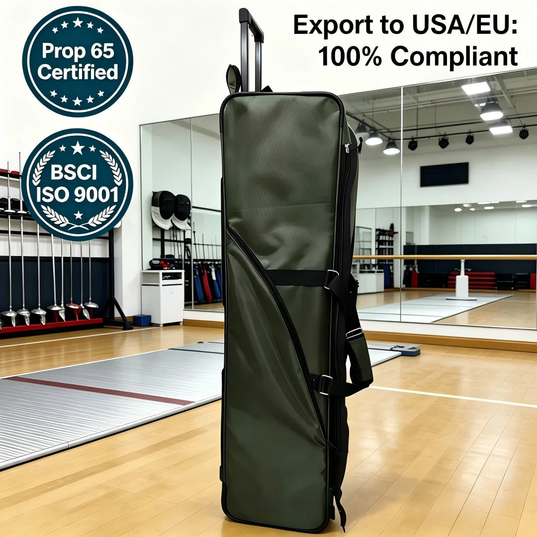 Modern Wheeled Fencing Sport Gear Bag | Customizable Sports Equipment Trolley | High-Quality Durable Fencing Bag for Athletes