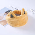 Wholesale Polyester Yellow Cute Style Brown Skincare Headband Spa Bow Girls Hair Band for Wash Face