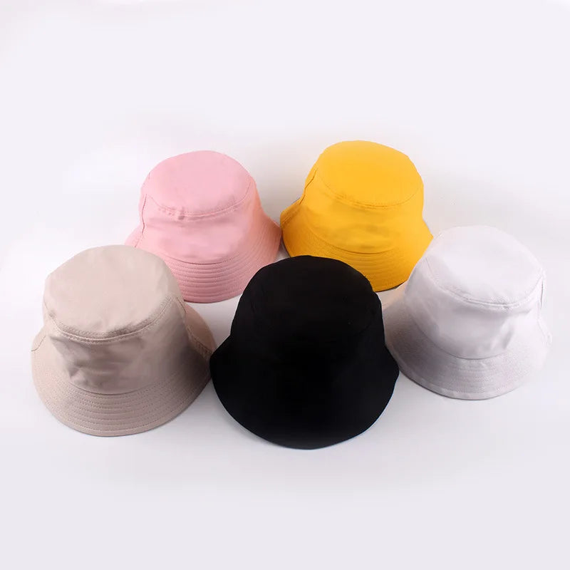 Yukaihe New Style Fashion Trend Custom Color Custom Embroidery logo Wholesale Fashion 100% Cotton Fabric Bucket Hats