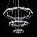 Luxury Modern Chandelier Ceiling Pendant Light 3 Circles Long Crystal Features Luxury chandelier pendant light chandeliers light