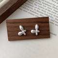 VIANRLA  925 Sterling Silver Jewelry Chunky  Silver Butterfly  Ear Studs Jewelry Fashion Style  Dropping Ship for Women