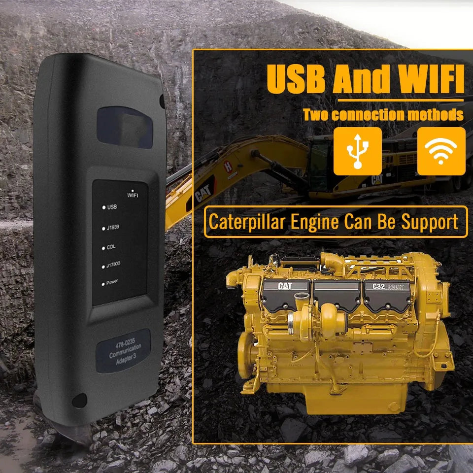 KTS ET3 ET4 Excavator Diagnostic Tool Diagnostic Software 317-7485  Communication Adapter for perkins yanmar