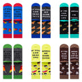 Custom Men Socks Food Pizza Chips Japanese Food Sushi  Colorful Socks Design Customized Men Socks