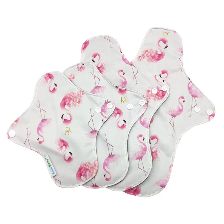 Ladies Customized Packaging and Logo Reusable Sanitary Pad Bamboo Charcoal Menstrual Pad Sanitary Napkin