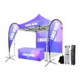 Custom 10x10 Pop Foldable Hexagon Tent for Outdoor Promotions Events Gazebo Exhibitions Printed Personalized Trade Show Canopy