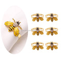 Wholesale Table Decoration Metal Gold Bee Napkin Ring