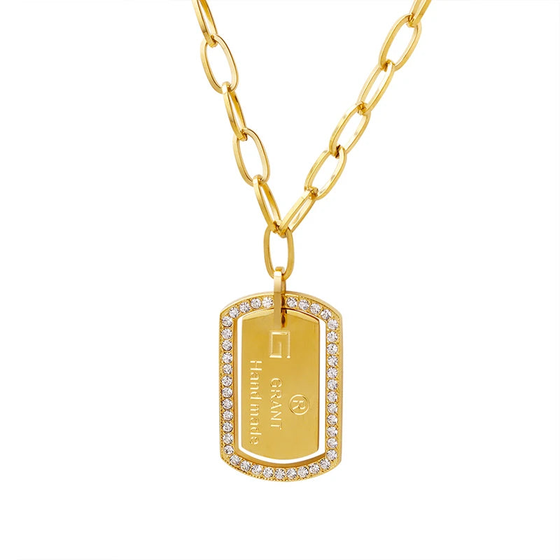 Fashion Brand Long Necklace Girl's Collar Neckchain Personality