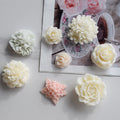 OEM/ODM 3D Flower Molds for Cake Various Designs Including Peony Rose Lotus Custom Logo Silicone Candle & Soap Making Molds