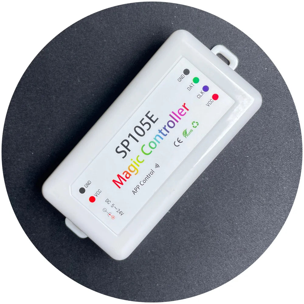 Digital Magic Programming Smart SP105EDC5V DC12V DC24V SPI APP Pixel RGB RGBIC Led Controller