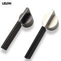Luxury Flat Tube Leather Door Knob Handle Interior Wooden Mortise Lock for Bedroom Bathroom Hotel & Villa Factory Wholesale
