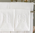 Wholesale Spa Cotton Towel Set Custom Woven logo Hotel Bath Towels Set