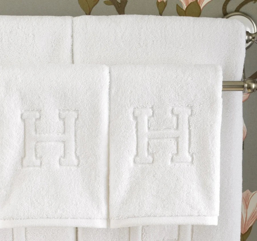 Wholesale Spa Cotton Towel Set Custom Woven logo Hotel Bath Towels Set
