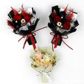 G102 Carton Box Pink 15*12cm Forever Flower Bouquet Small Bouquet Gift with Preserved Roses Dried flowers