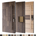 Guangdong Yohome Pivot Wood Doors Modern Wood European Style Entry Doors Design Modern Wooden House Exterior Door MegaBDM