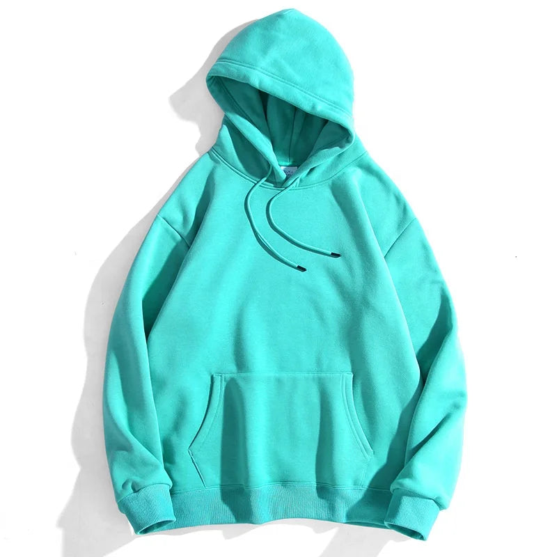 2025 360gsm Plus Size Men's Hoodies Sweatshirts Quality Oversize Hoodie Custom Design 360 Gsm Mint Hoodies