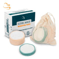 Popular Zero Waste 8cm Cosmetic Pads Organic Cotton Laundry Bag Set Girls Reusable Bamboo Cotton Rounds Make up Removers