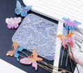 DIY Butterfly Series Earrings Silicone Mold Flower Butterfly Earrings Pendant Earrings Hairpin Hairpin Hanging Decoration Mold