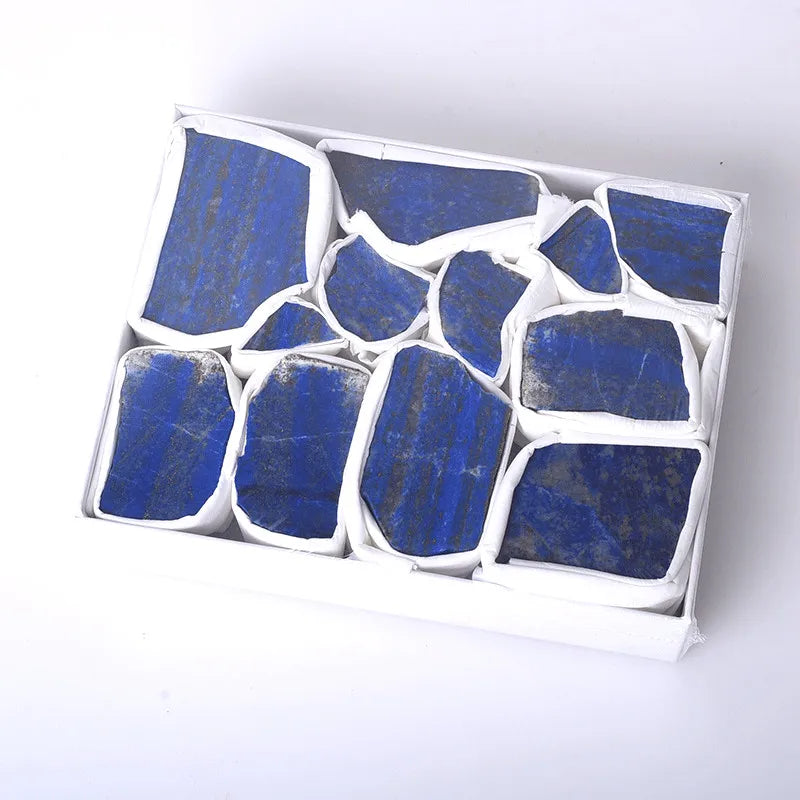 Wholesale Natural Raw Lapis Lazuli Rough Stone Set Crystals Specimen for Healing Craft Box Included