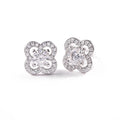 Loose Moissanite Diamond Earrings for Women Sterling Silver Trendy Round-Cut Gemstone Solitaire Studs Earrings for Girls Gift