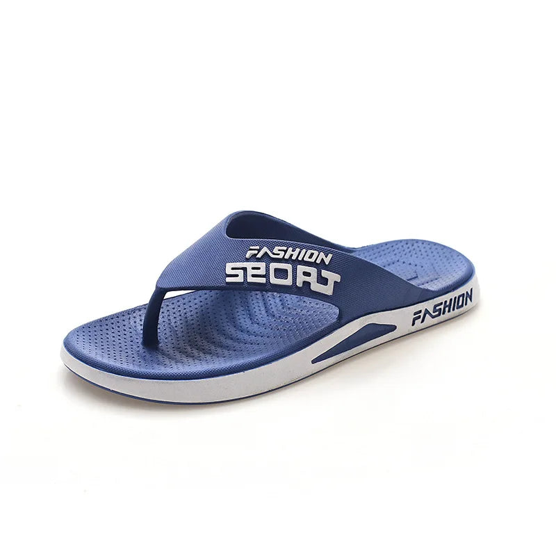 New Cheap Anti-odor Anti-slip Men Casual Flip Flops Sandals Fashion Trend Light PVC Flat Beach Casual Flip Flops