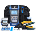 Fiber Optic Cold Connection Tools FTTH Tools Kit With Optical Power Meter 5mW Visual Fault Locator Fiber Cleaver