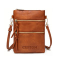 Custom Trendy Luxury Crossbody Bag Pu Leather Single Shoulder Inclined Span Bag Women Fashion Small Shoulder Bag Luxury