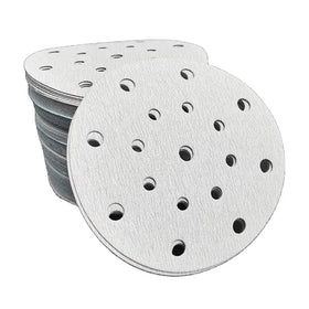 17-Hole 6-Inch Dry Sanding Paper Self-Adhesive Flocking for Car Putty & Furniture Hardware Polishing Sand Skin Abrasive Tool
