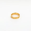 Joolim High End PVD 18K Gold Plated Bricklaying Geometric Rings for Women Finger Ring