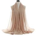 Wholesale Pearl Chiffon Ethnic Muslim Islamic Premium Chiffon Veils Hijab Tudung Scarf Shawls