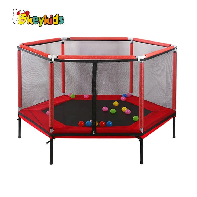 Custom Size Indoor Children Trampoline Park with Plastic Protective Net Eco-friendly Paint Indoor Outdoor Playground M01A002 MegaBDM