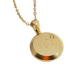 Qiuhan Stainless Steel Titanium Pendant Necklace with 26 Letters Diamond Design