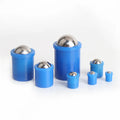 VEICH VCN410-NPS Blue POM Roller Plunger Body Fastener Ball Press Fit with Flange Convenient Carton Packing