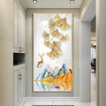 Factory Wholesale Living Room Hotel Porch Decor Large Size Crystal Porcelain Painting Wall Art Frame