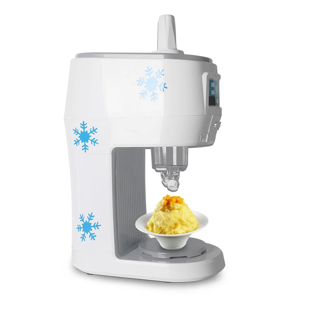 Semi-automatic Snowflakes Maker  Electric Smoothies Snowflake Ice Shaved Crusher 70kgs/h