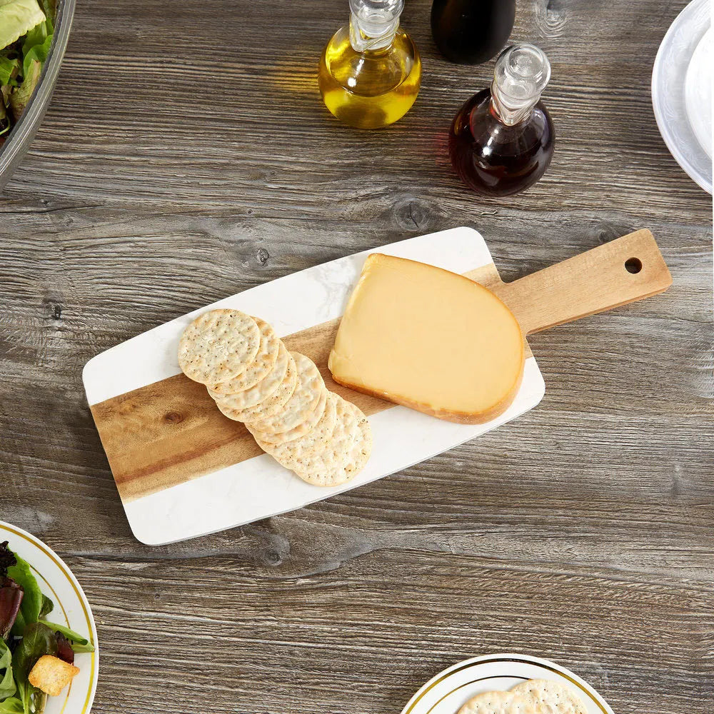 Customized Stylish Wood Rectangle Durable 1.5cm Thick Food Safe Kitchen Chopping Block Pizza Cheese Cutting Board Customized